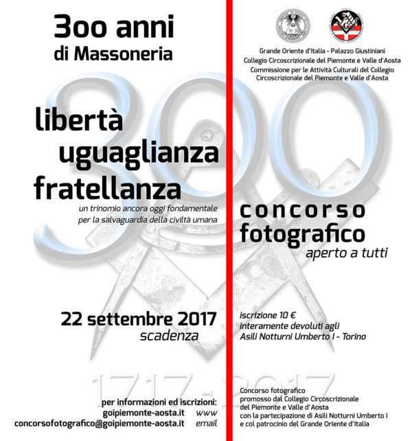 300 anni di Massoneria: Libertà Uguaglianza Fratellanza